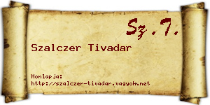 Szalczer Tivadar névjegykártya